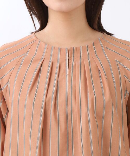 Reflect / リフレクト シャツ・ブラウス | 【E‐QUALITY／体型カバー／ゆったり着られる◎】ストライプ×パフスリーブのブラウス | 詳細17
