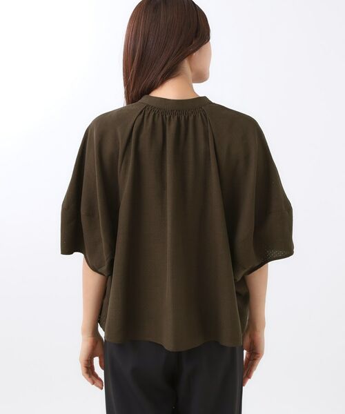 Reflect / リフレクト シャツ・ブラウス | 【体型カバー／ゆったり着られる◎】バンドカラー七分袖ブラウス | 詳細12