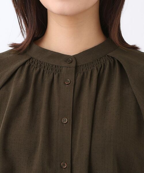 Reflect / リフレクト シャツ・ブラウス | 【体型カバー／ゆったり着られる◎】バンドカラー七分袖ブラウス | 詳細13