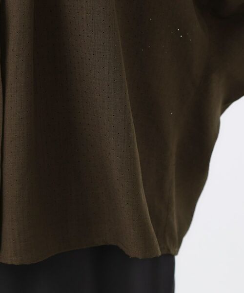 Reflect / リフレクト シャツ・ブラウス | 【体型カバー／ゆったり着られる◎】バンドカラー七分袖ブラウス | 詳細15