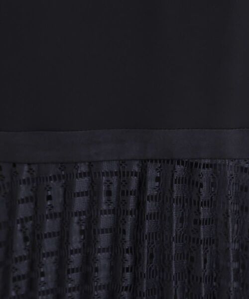 Reflect / リフレクト ミニ丈・ひざ丈ワンピース | 【フォーマル/入卒/一枚で着映え◎】シフォン×幾何柄レースプリーツワンピース | 詳細6