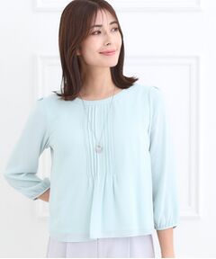 Reflect / リフレクト シャツ・ブラウス | 【フォーマル／入卒／お仕事に◎】ピンタック×スカラレースブラウス