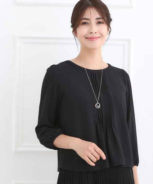 Reflect / リフレクト シャツ・ブラウス | 【フォーマル/入卒/お仕事に◎】ピンタック×スカラレースブラウス | 詳細11