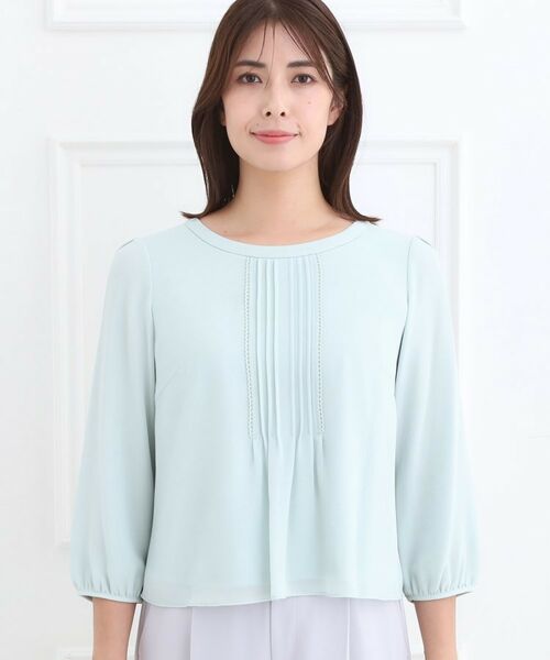 Reflect / リフレクト シャツ・ブラウス | 【フォーマル/入卒/お仕事に◎】ピンタック×スカラレースブラウス | 詳細24