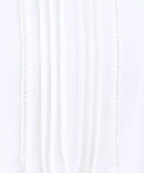 Reflect / リフレクト シャツ・ブラウス | 【フォーマル/入卒/お仕事に◎】ピンタック×スカラレースブラウス | 詳細6