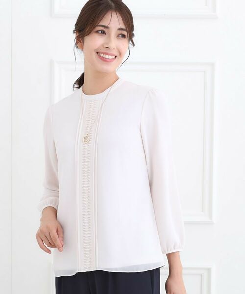 Reflect / リフレクト シャツ・ブラウス | 【フォーマル/入卒/お仕事に◎】スタンドネックブラウス | 詳細14