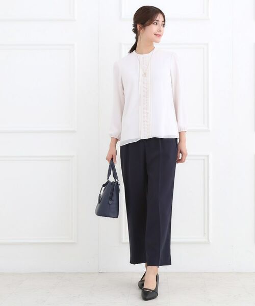Reflect / リフレクト シャツ・ブラウス | 【フォーマル/入卒/お仕事に◎】スタンドネックブラウス | 詳細15