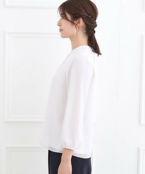 Reflect / リフレクト シャツ・ブラウス | 【フォーマル/入卒/お仕事に◎】スタンドネックブラウス | 詳細20