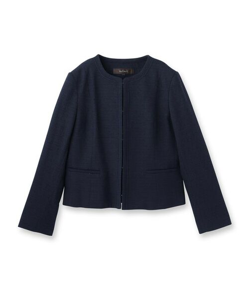 Reflect / リフレクト ノーカラージャケット | 【フォーマル／入卒／セットアップ可】ツイードジャケット | 詳細14