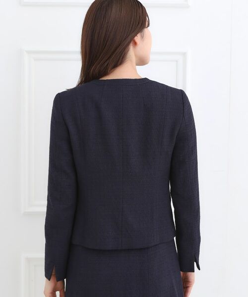 Reflect / リフレクト ノーカラージャケット | 【フォーマル／入卒／セットアップ可】ツイードジャケット | 詳細17