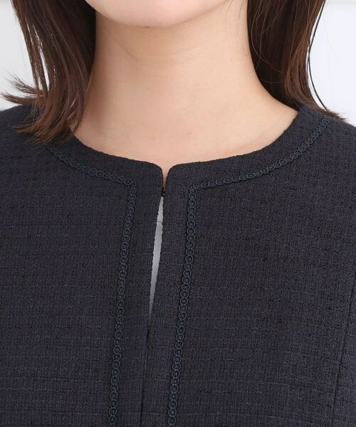 Reflect / リフレクト ノーカラージャケット | 【フォーマル／入卒／セットアップ可】ツイードジャケット | 詳細18