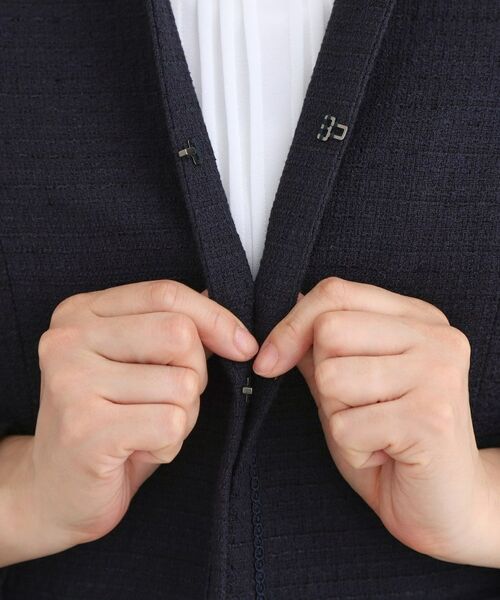 Reflect / リフレクト ノーカラージャケット | 【フォーマル／入卒／セットアップ可】ツイードジャケット | 詳細22