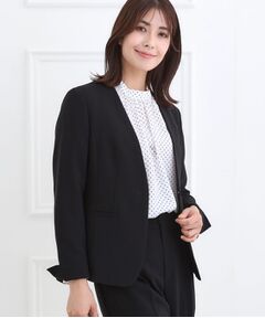 Reflect / リフレクト ノーカラージャケット | 【フォーマル／入卒／セットアップ可】ノーカラージャケット