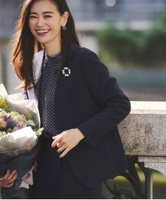 Reflect / リフレクト ノーカラージャケット | 【フォーマル／入卒／セットアップ可】ノーカラージャケット