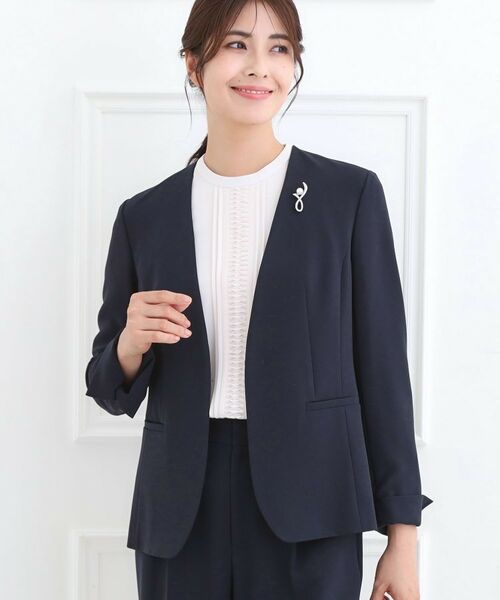 Reflect / リフレクト ノーカラージャケット | 【フォーマル/入卒/セットアップ可】ノーカラージャケット | 詳細11