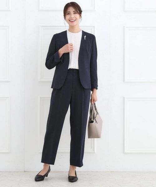 Reflect / リフレクト ノーカラージャケット | 【フォーマル/入卒/セットアップ可】ノーカラージャケット | 詳細12