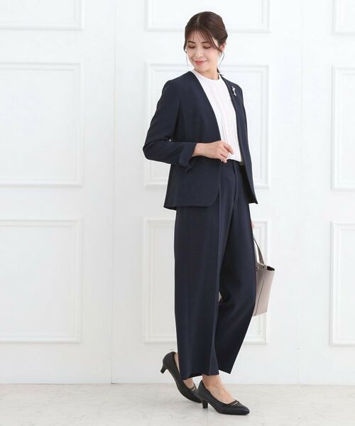 Reflect / リフレクト ノーカラージャケット | 【フォーマル/入卒/セットアップ可】ノーカラージャケット | 詳細13