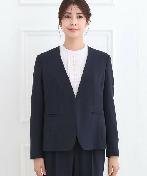 Reflect / リフレクト ノーカラージャケット | 【フォーマル/入卒/セットアップ可】ノーカラージャケット | 詳細16