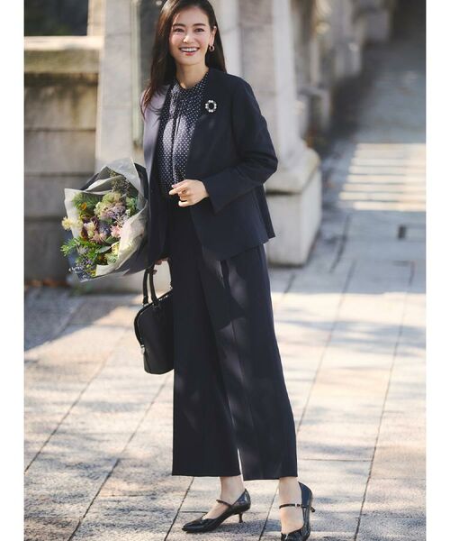 Reflect / リフレクト ノーカラージャケット | 【フォーマル/入卒/セットアップ可】ノーカラージャケット | 詳細2