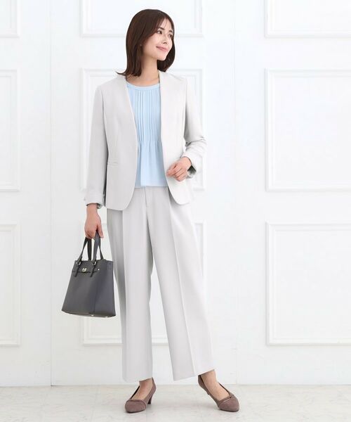 Reflect / リフレクト ノーカラージャケット | 【フォーマル/入卒/セットアップ可】ノーカラージャケット | 詳細4