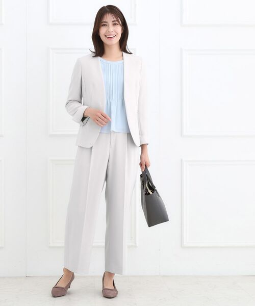 Reflect / リフレクト ノーカラージャケット | 【フォーマル/入卒/セットアップ可】ノーカラージャケット | 詳細5