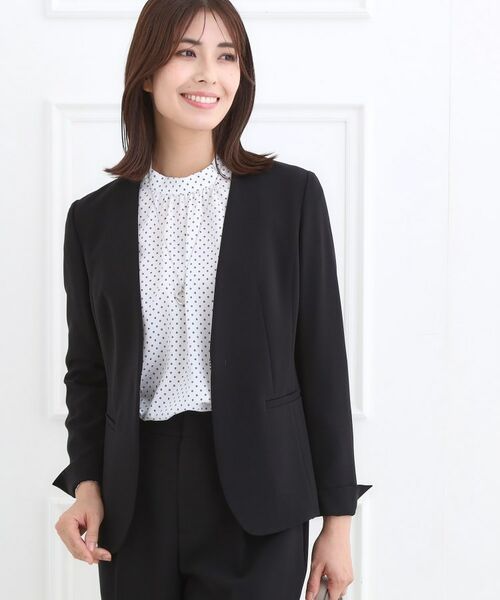 Reflect / リフレクト ノーカラージャケット | 【フォーマル/入卒/セットアップ可】ノーカラージャケット | 詳細7