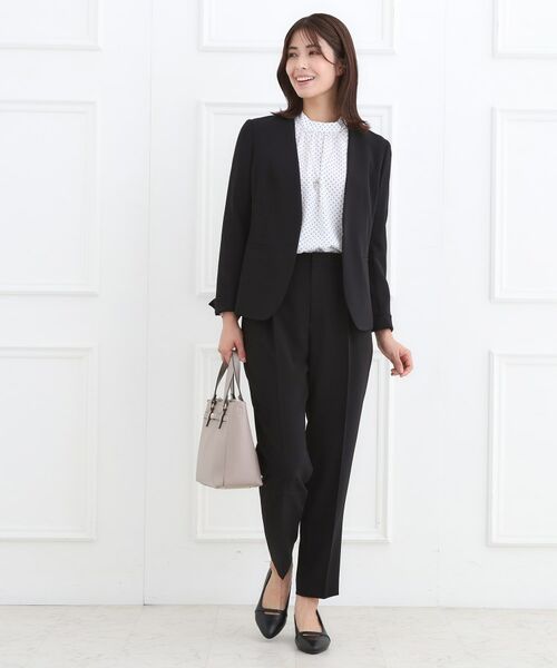 Reflect / リフレクト ノーカラージャケット | 【フォーマル/入卒/セットアップ可】ノーカラージャケット | 詳細8