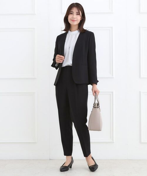 Reflect / リフレクト ノーカラージャケット | 【フォーマル/入卒/セットアップ可】ノーカラージャケット | 詳細9