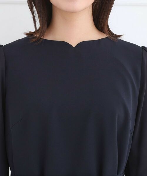 Reflect / リフレクト ミニ丈・ひざ丈ワンピース | 【フォーマル/入卒/付属リボン付き】スリーブデザインジョーゼットワンピース | 詳細22