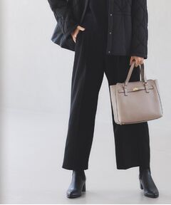 Reflect / リフレクト パンツ | 【フォーマル／入卒／セットアップ可】タック入りワイドパンツ