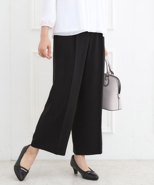 Reflect / リフレクト パンツ | 【フォーマル／入卒／セットアップ可】タック入りワイドパンツ | 詳細11
