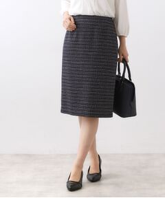 Reflect / リフレクト ミニ・ひざ丈スカート | 【フォーマル／入卒／セットアップ可】ツイードスカート