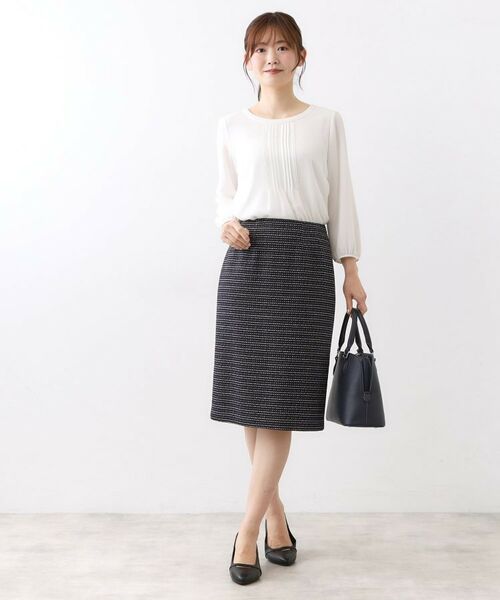 Reflect / リフレクト ミニ・ひざ丈スカート | 【フォーマル／入卒／セットアップ可】ツイードスカート | 詳細10