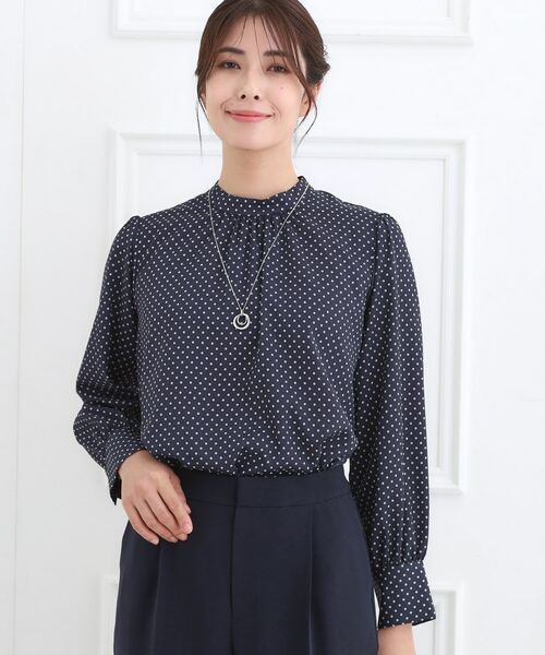 Reflect / リフレクト シャツ・ブラウス | 【フォーマル/入卒】ドットプリントブラウス | 詳細6