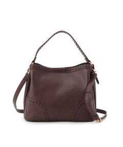 Reflect / リフレクト ハンドバッグ | 【収納力◎／付属ストラップあり】バイカラーステッチバッグ