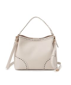 Reflect / リフレクト ハンドバッグ | 【収納力◎／付属ストラップあり】バイカラーステッチバッグ