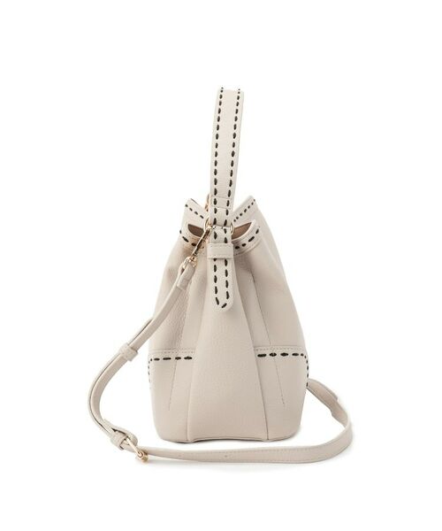 Reflect / リフレクト ハンドバッグ | 【収納力◎／付属ストラップあり】バイカラーステッチバッグ | 詳細11