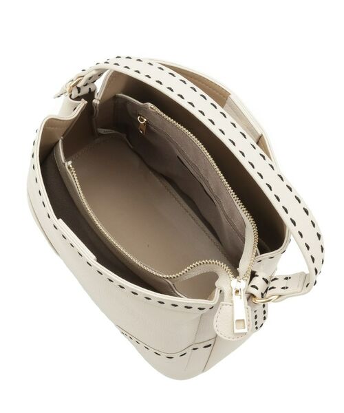 Reflect / リフレクト ハンドバッグ | 【収納力◎／付属ストラップあり】バイカラーステッチバッグ | 詳細15