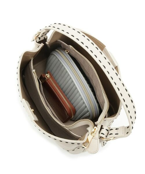 Reflect / リフレクト ハンドバッグ | 【収納力◎／付属ストラップあり】バイカラーステッチバッグ | 詳細16