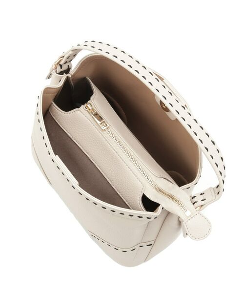 Reflect / リフレクト ハンドバッグ | 【収納力◎／付属ストラップあり】バイカラーステッチバッグ | 詳細17