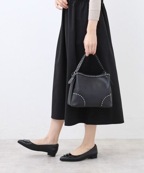 Reflect / リフレクト ハンドバッグ | 【収納力◎／付属ストラップあり】バイカラーステッチバッグ | 詳細5