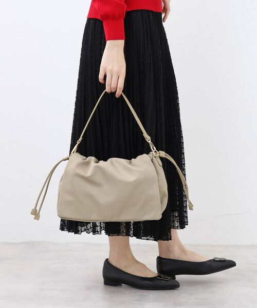 Reflect / リフレクト ショルダーバッグ | 【ショルダーストラップ付き】しぼりデザインバッグ | 詳細7