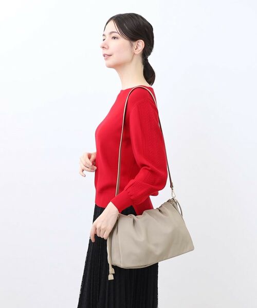 Reflect / リフレクト ショルダーバッグ | 【ショルダーストラップ付き】しぼりデザインバッグ | 詳細8