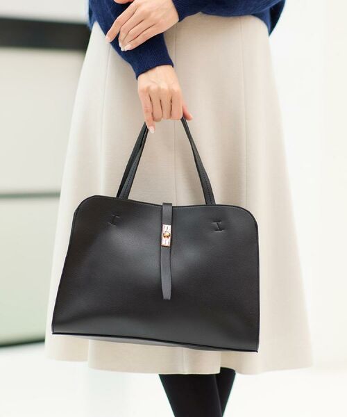 Reflect / リフレクト ボストンバッグ | 【A4ファイル・PC収納可◎】合皮ボストンバッグ(ブラック(019))