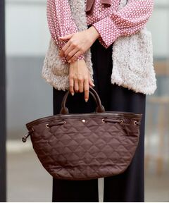 Reflect / リフレクト トートバッグ | 【ショルダー付き／コーディネートのアクセントに◎】キルティングバッグ