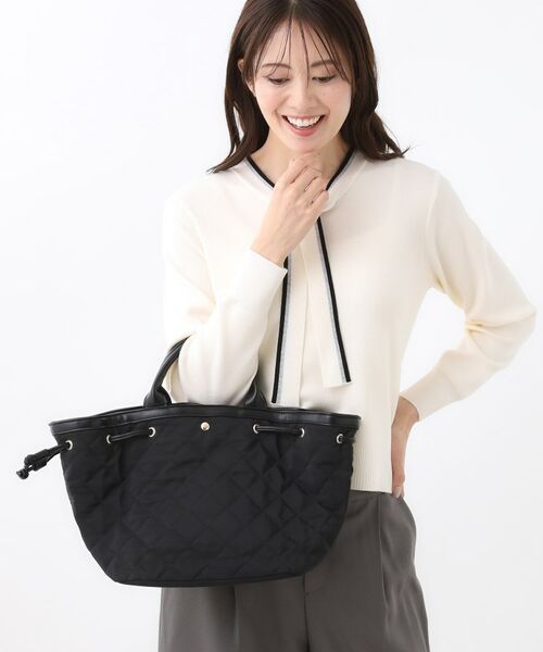 Reflect / リフレクト トートバッグ | 【ショルダー付き/コーディネートのアクセントに◎】キルティングバッグ | 詳細13