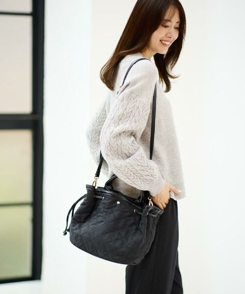 Reflect / リフレクト トートバッグ | 【ショルダー付き/コーディネートのアクセントに◎】キルティングバッグ | 詳細24