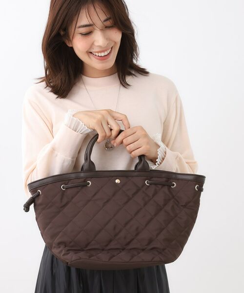Reflect / リフレクト トートバッグ | 【ショルダー付き/コーディネートのアクセントに◎】キルティングバッグ | 詳細5