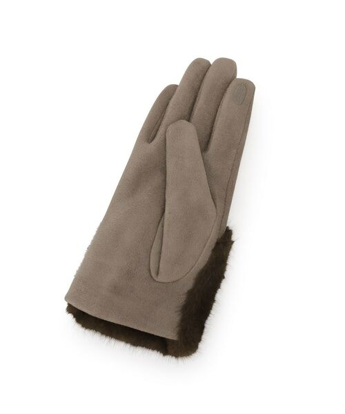 Reflect / リフレクト 手袋 | 【着用したままスマホが使用できる◎】スエード調×フェイクファーグローブ | 詳細3
