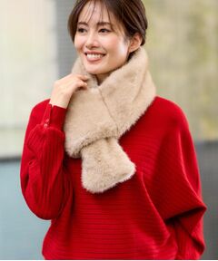 Reflect / リフレクト マフラー・ショール・スヌード・ストール | 【コーディネートのアクセントに◎】リバーシブルフェイクファーストール